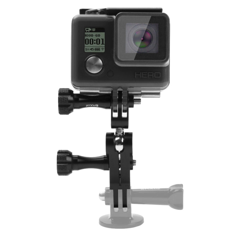 PULUZ CNC Aluminum Ball Joint Mount with 2 Long Screws for Action Cameras