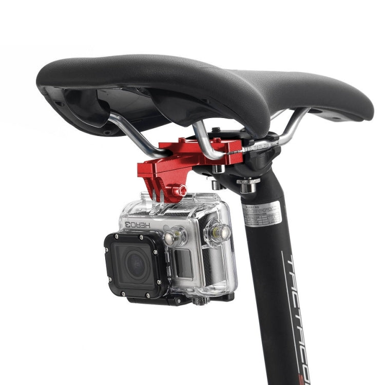 PULUZ Aluminum Alloy Bike Seat Mount for Action Cameras - Red