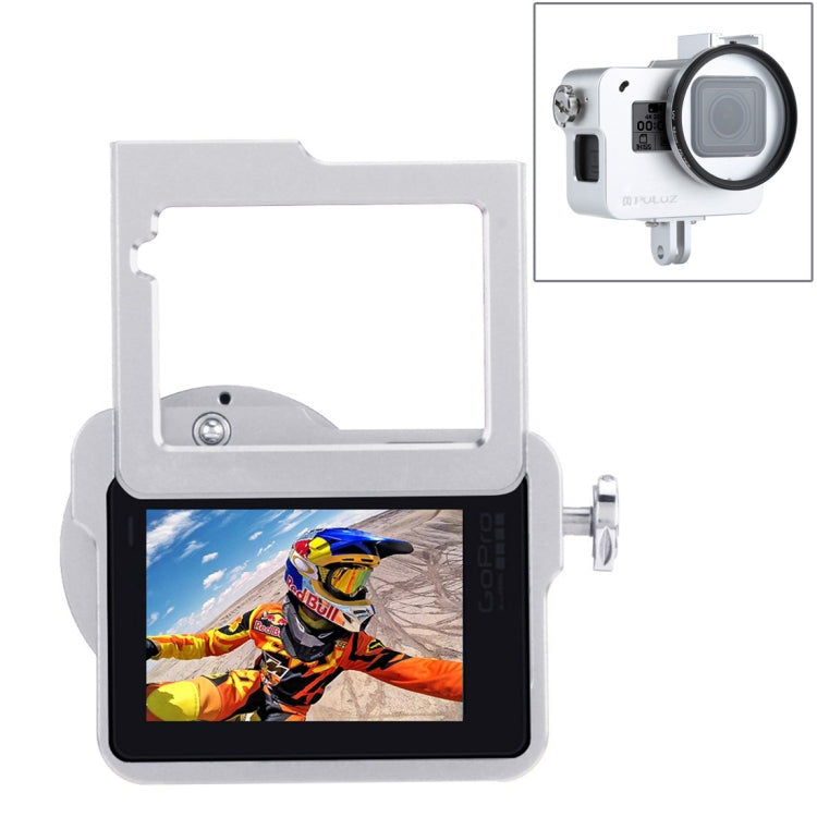 PULUZ CNC Aluminum Alloy Protective Cage for GoPro HERO(2018) /7 Black /6 /5(Silver)