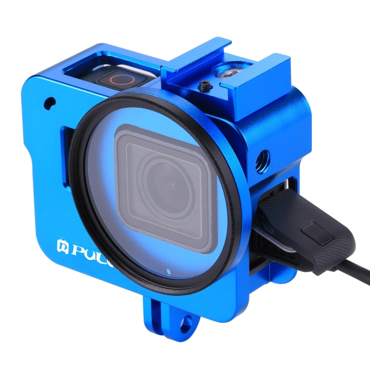 PULUZ CNC Aluminum Alloy Protective Cage with UV Lens for GoPro HERO