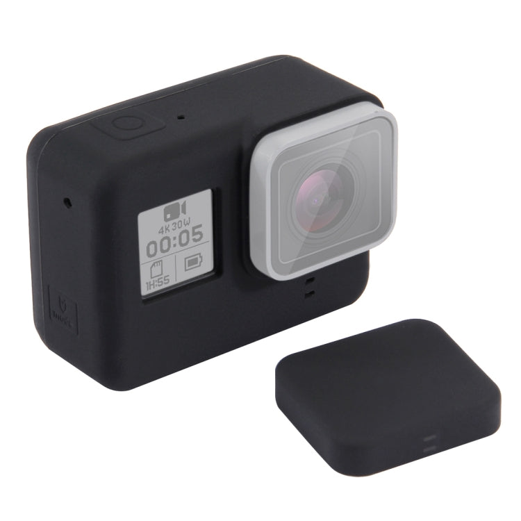 PULUZ Silicone Protective Case with Lens Cover for GoPro HERO7 Black /7 White / 7 Silver /6 /5 - Dust, Smudge, and Scratch Protection with Hassle-free Installation