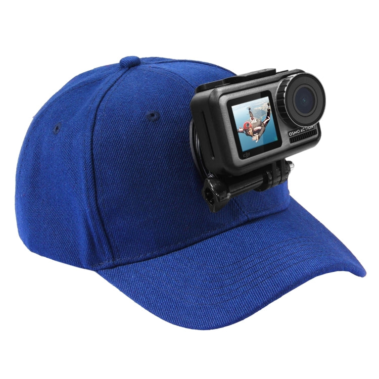 PULUZ Baseball Hat for GoPro and Action Cameras (Blue)