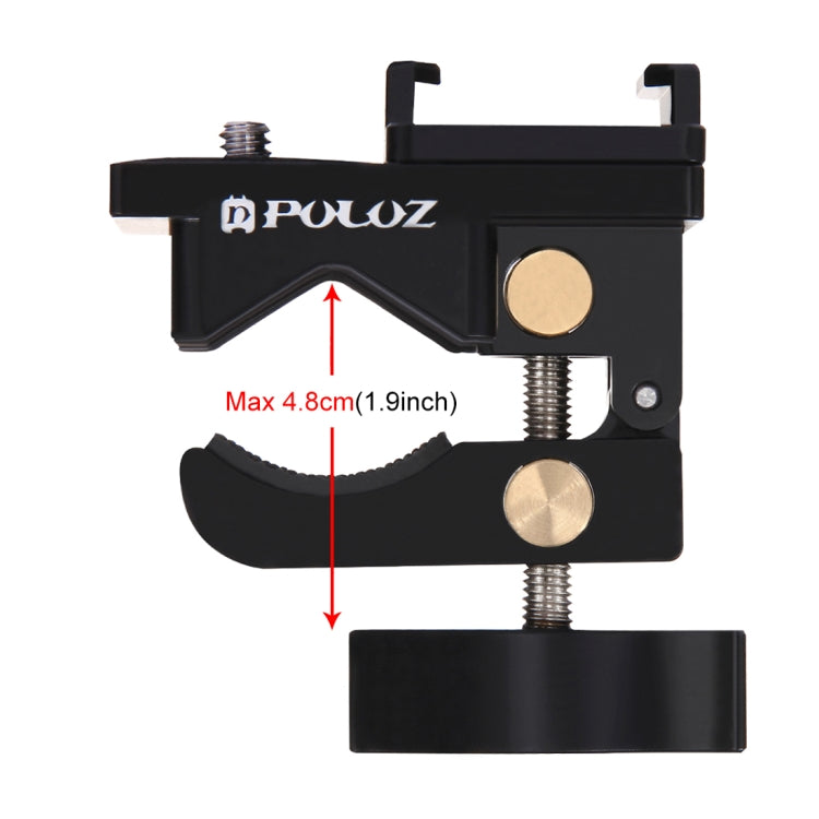 PULUZ Aluminum Alloy Universal Mount Clamp for Action Cameras