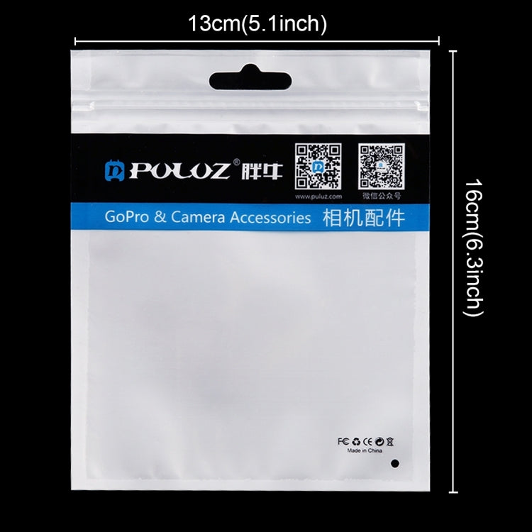 10 PCS PULUZ 16cm x 13cm Hang Hole Clear Front White Pearl Jewelry Zip Lock Packaging Bag