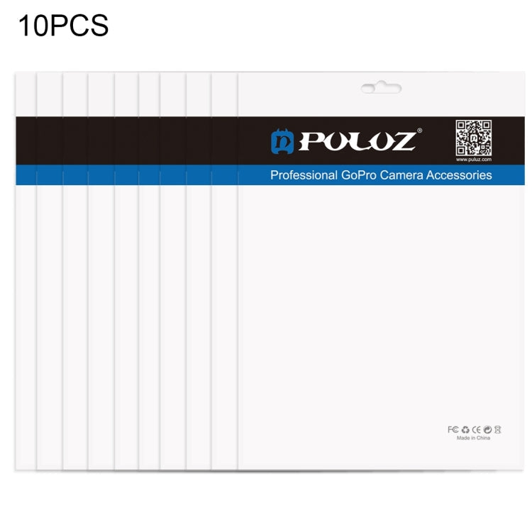 10 PCS PULUZ 33cm x 23.5cm Clear Front White Pearl Zip Lock Jewelry Packaging Bags (Size: XL)