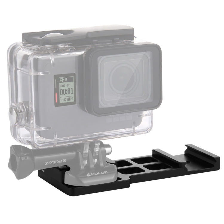 Mount for GoPro and Other Action Cameras with Cantilever Picatinny Weaver Gun Rail Side