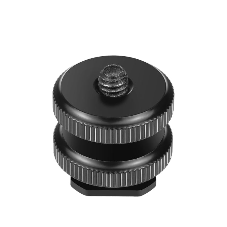PULUZ Reinforced Hot Shoe 1/4 inch Screw Adapter with Double Nut for DSLR and Action Cameras