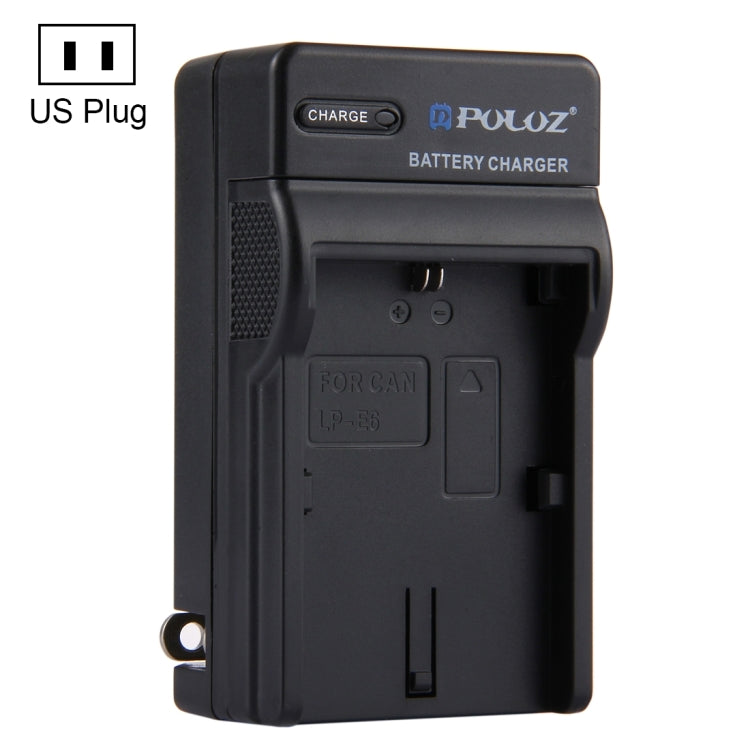 PULUZ US Plug Fast Charger for Canon LP-E6 Battery