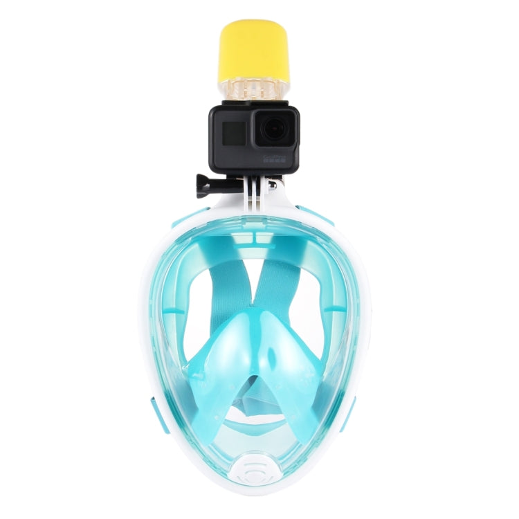 PULUZ Full Dry Snorkel Mask for Action Cameras, L/XL Size (Green)