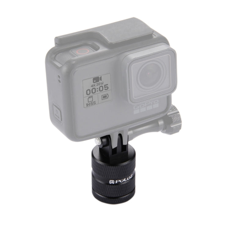 PULUZ 1/4 Inch Screw Hole Tripod Mount CNC Adapter for GoPro and DJI Osmo Action Cameras