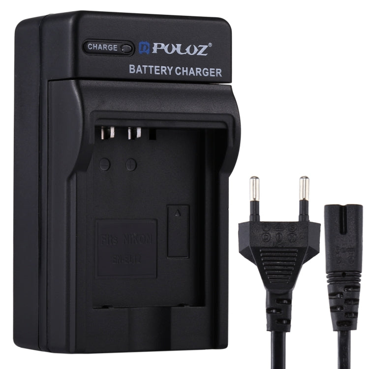 PULUZ EU Plug Battery Charger for Nikon EN-EL12 Battery