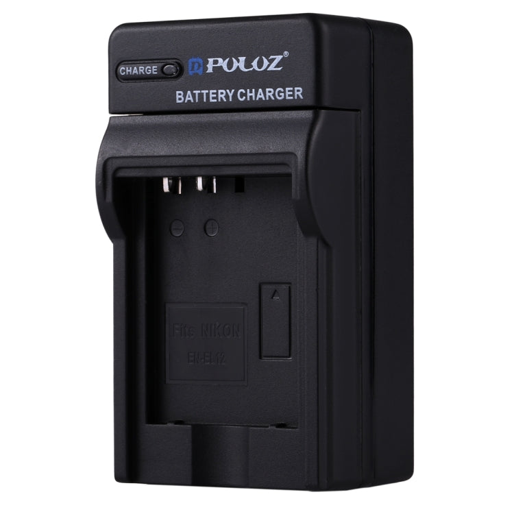 PULUZ EU Plug Battery Charger for Nikon EN-EL12 Battery