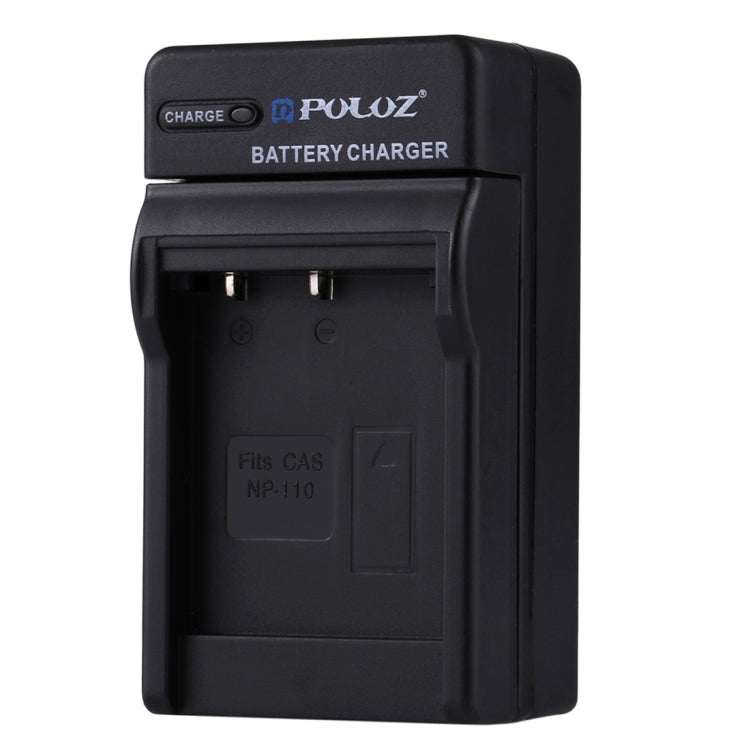 PULUZ EU Plug Battery Charger for Casio NP-110 with Fast Charge and Overcharge Prevention