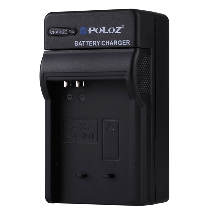 PULUZ EU Plug Battery Charger for Canon NB-4L / NB-8L - Efficient and Safe Charging Solution