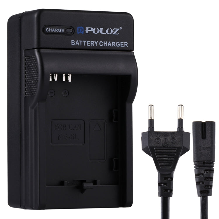 PULUZ EU Plug Charger for Canon NB-5L Battery
