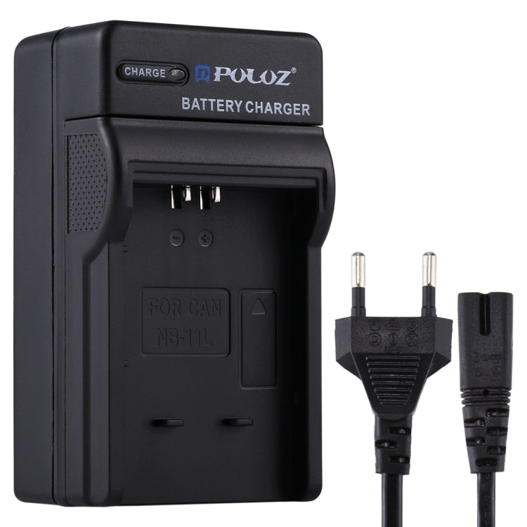 PULUZ EU Plug Battery Charger for Canon NB-11L Battery - Fast and Efficient Charging