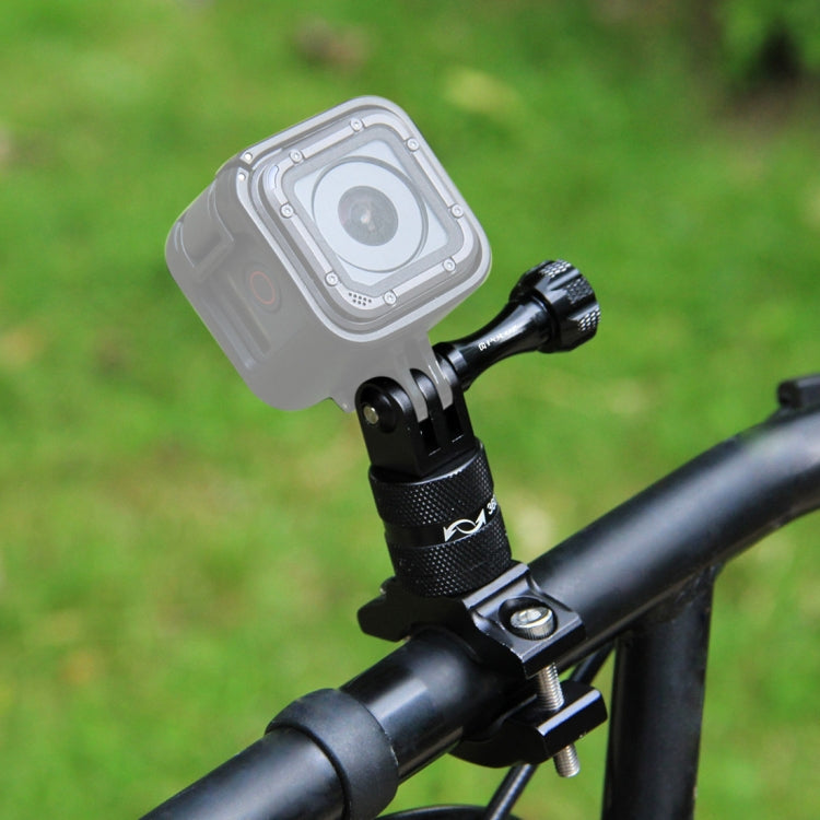 PULUZ 360 Degree Rotation Bike Aluminum Handlebar Adapter Mount with Screw for GoPro, DJI Osmo Action, and Other Action Cameras