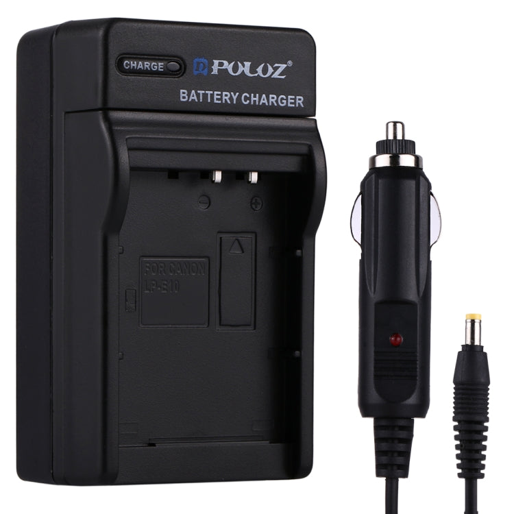PULUZ Canon LP-E10 Battery Car Charger with Fast Charge and Worldwide Input Voltage Compatibility