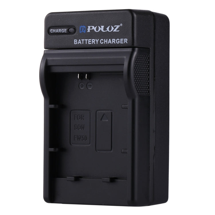 PULUZ Car and AC Adapter Digital Camera Battery Charger for Sony NP-FW50 Battery
