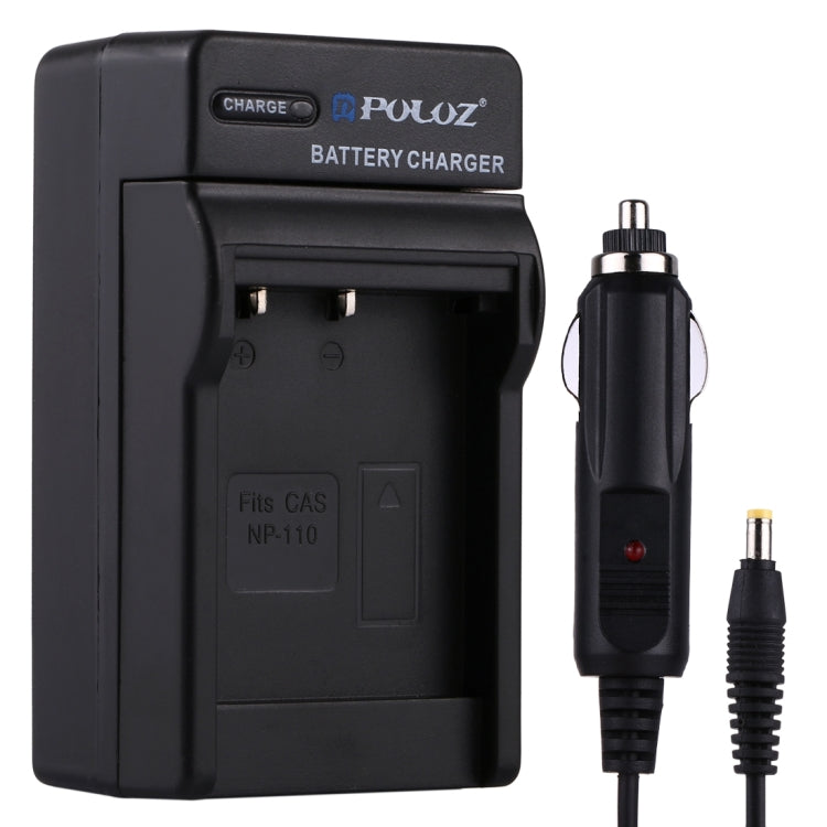 PULUZ NP-110 Battery Car Charger for Casio Digital Camera
