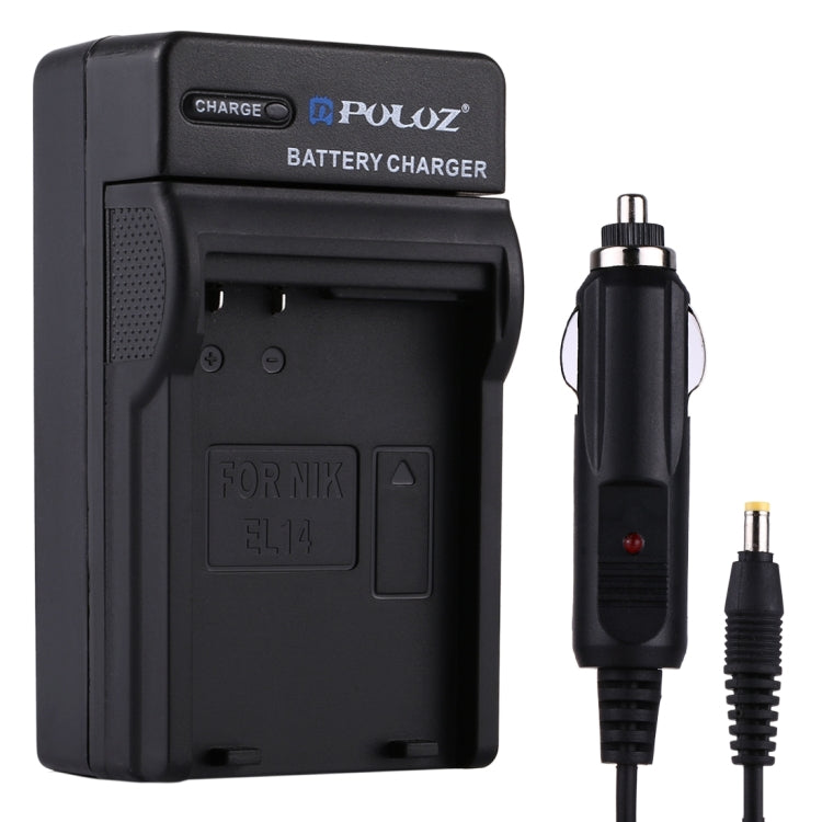PULUZ EN-EL14 Digital Camera Battery Car Charger for Nikon