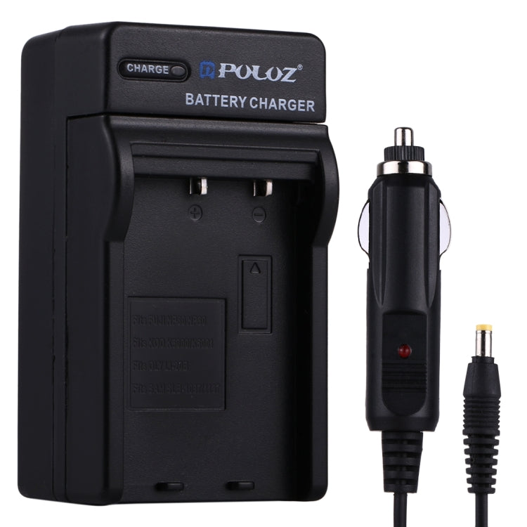 PULUZ Car Charger for Fujifilm, Kodak, Olympus, and Samsung Camera Batteries