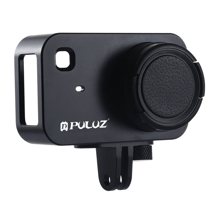 PULUZ CNC Aluminum Protective Cage with 37mm UV Filter Lens for Xiaomi Mijia Small Camera (Black)