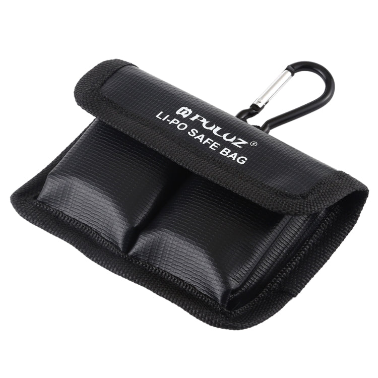 PULUZ Lithium Battery Safety Storage Bag with Carabiner