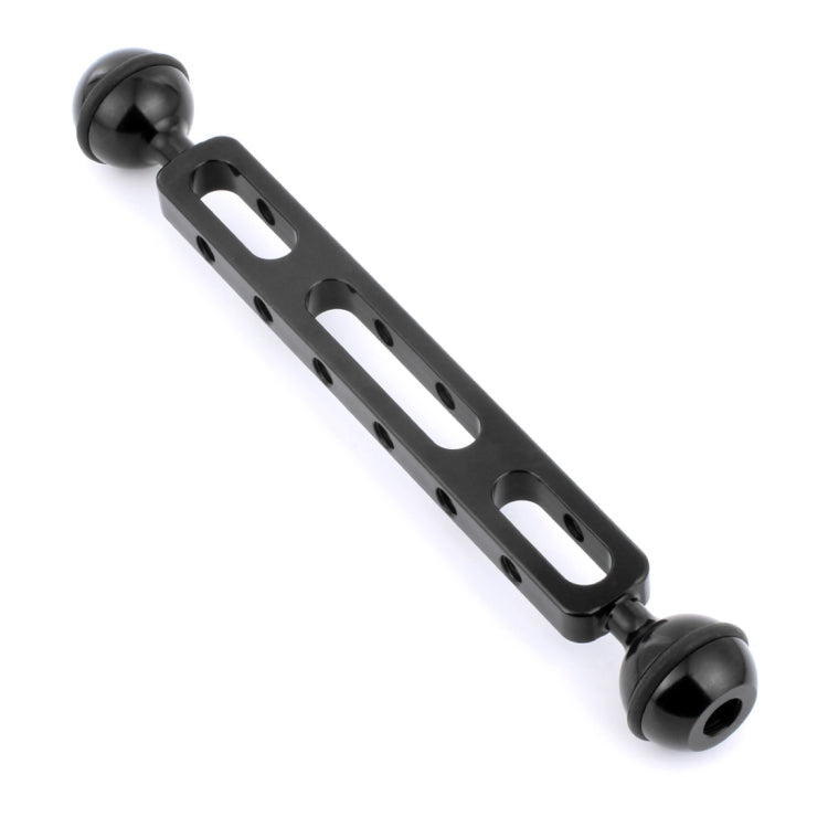 PULUZ 7.87 inch 20cm Aluminum Alloy Dual Balls Arm for Underwater Torch / Video Light