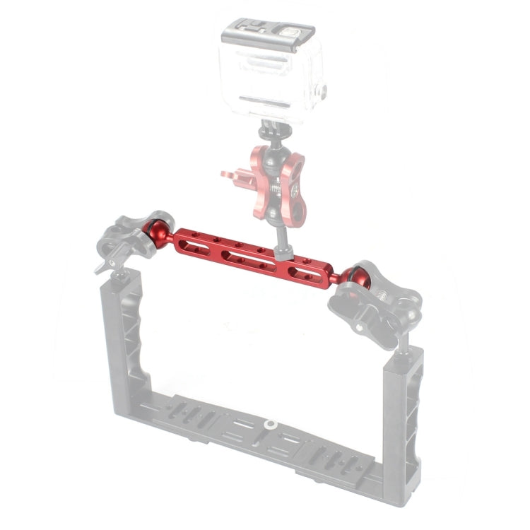 20cm PULUZ Aluminum Alloy Underwater Torch / Video Light Arm with Dual Balls
