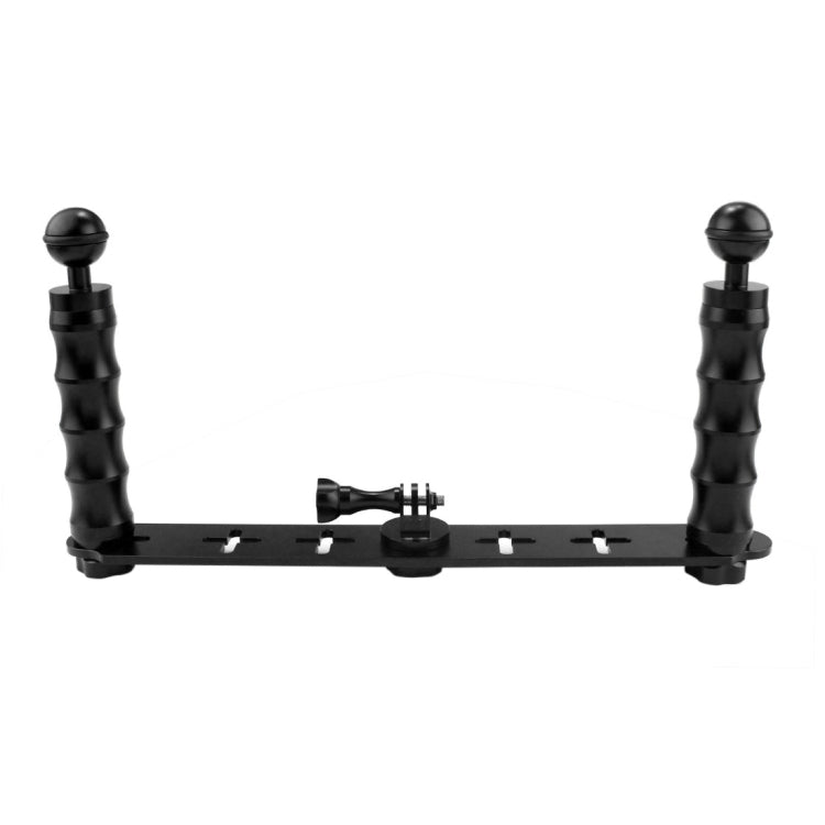 PULUZ Diving Dual Hand-held Monopod Holder for GoPro and Other Action Cameras