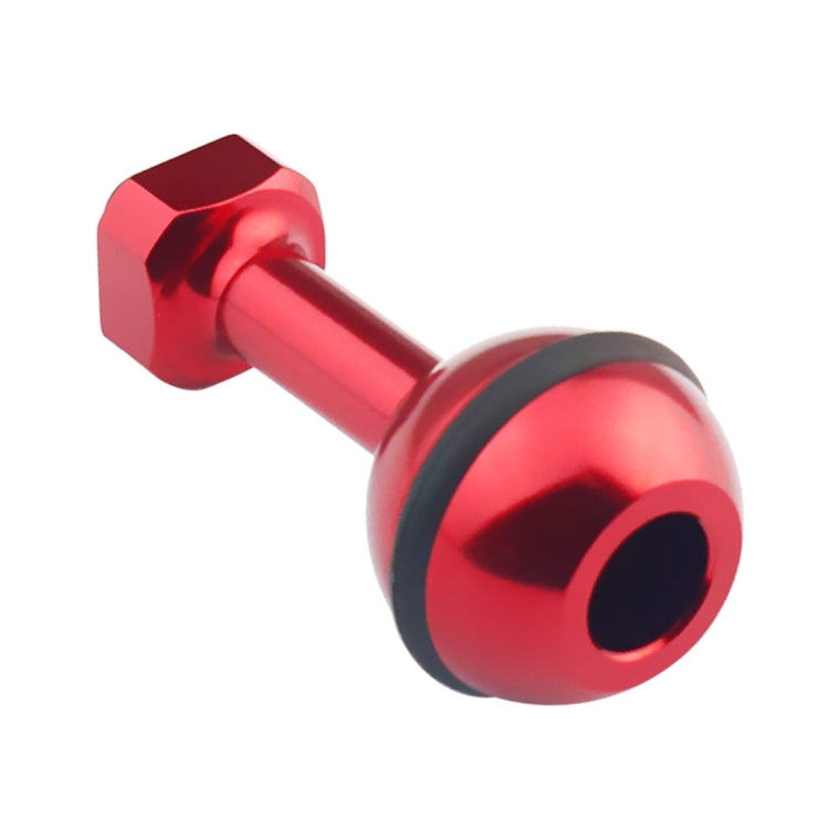 PULUZ 1/4 inch Screw Aluminum Ball Adapter Mount for Action Cameras and GoPro Devices - Red
