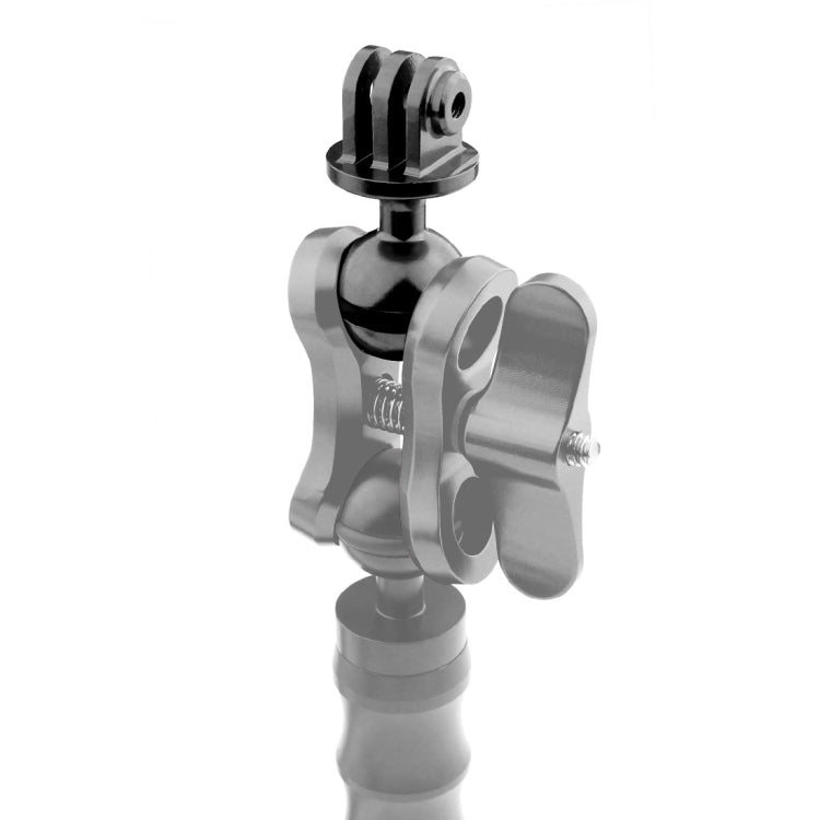 PULUZ CNC Aluminum Ball Head Adapter Mount for Action Cameras - Black