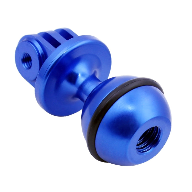 PULUZ CNC Aluminum Ball Head Adapter Mount for GoPro and DJI Osmo Action Cameras (Blue)