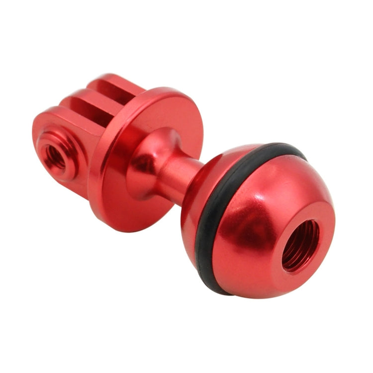 PULUZ CNC Aluminum Ball Head Adapter Mount for GoPro and Other Action Cameras, 2.5cm Diameter (Red)