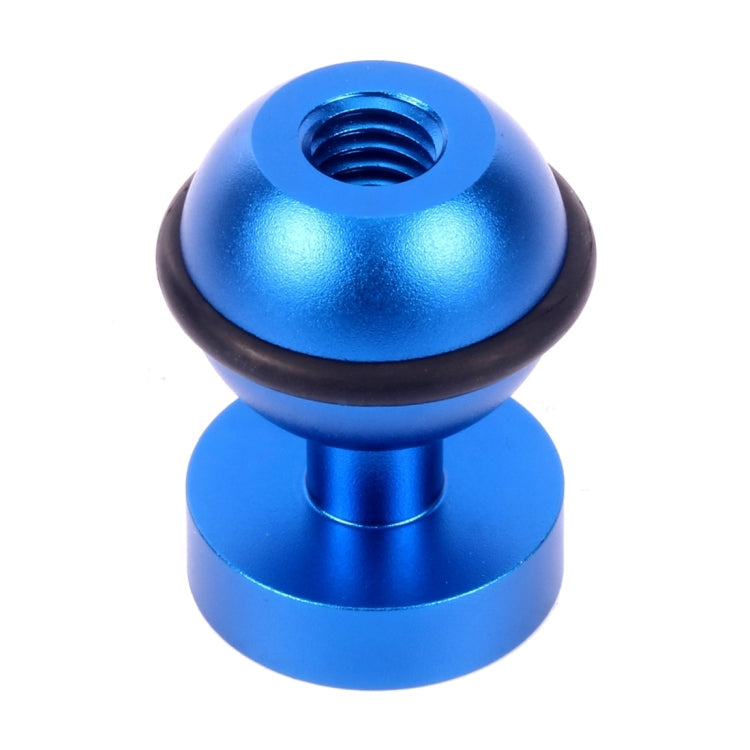 PULUZ CNC Aluminum Ball Head Adapter Mount for GoPro and DJI Action Cameras - Blue (2.5cm Diameter)