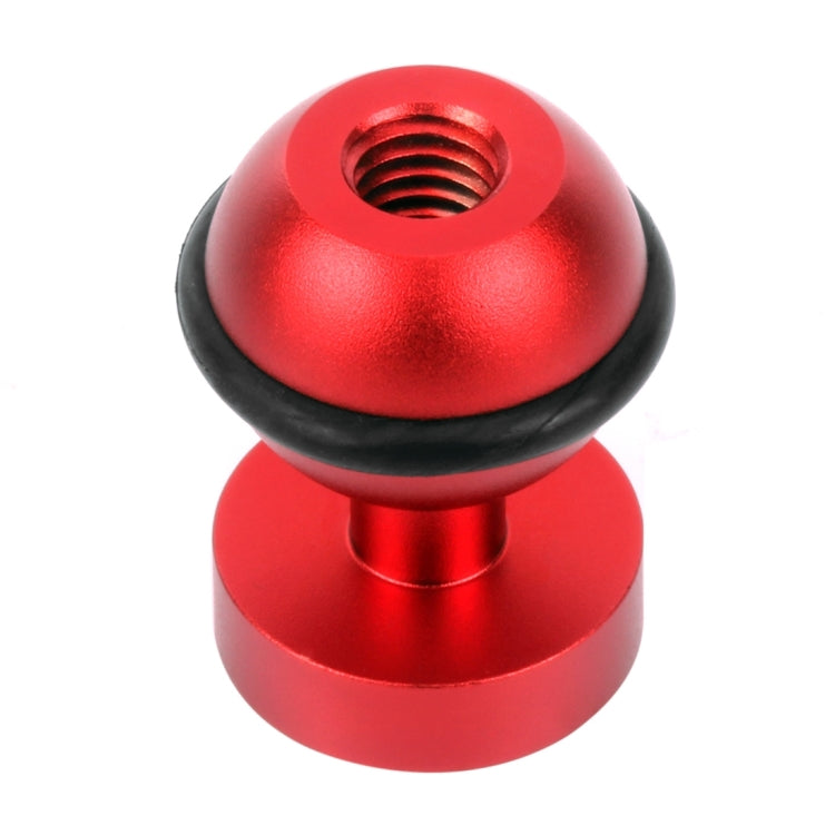PULUZ CNC Aluminum Ball Head Adapter Mount for Action Cameras - Red
