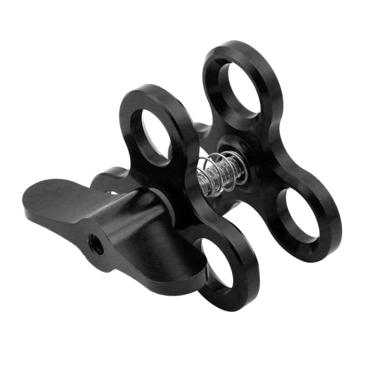 PULUZ Triple Ball Clamp Close Hole Diving Camera Bracket in Black