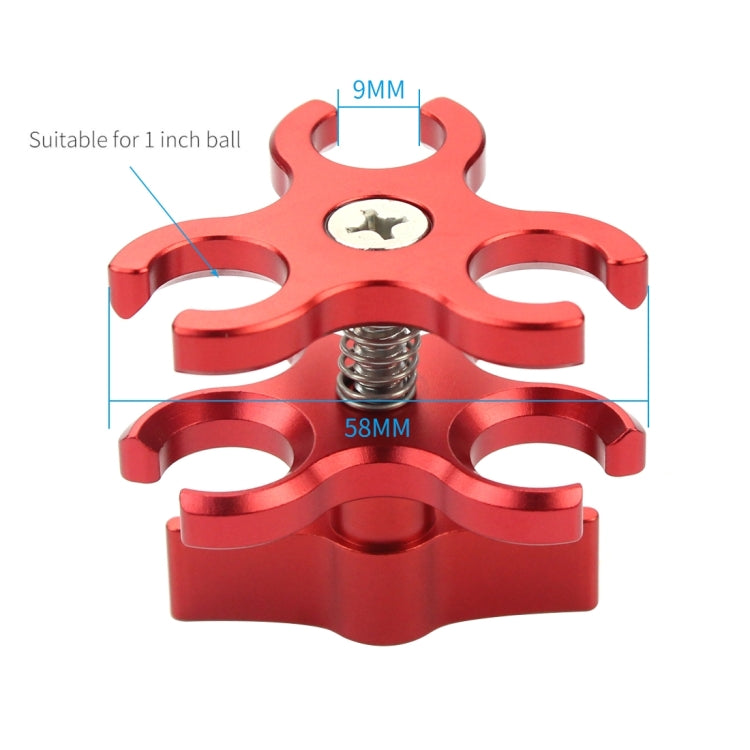 PULUZ Triple Ball Clamp for Underwater Photography System