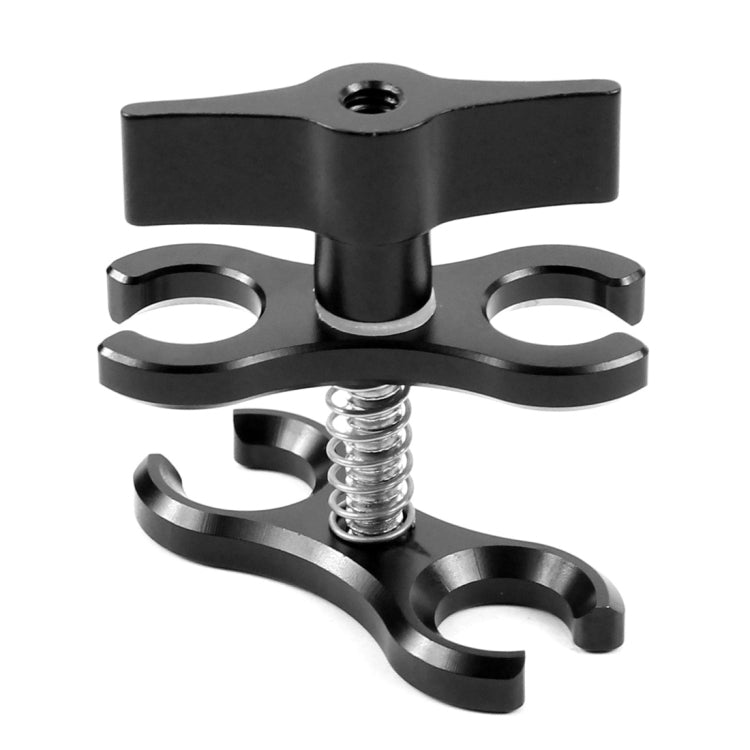 PULUZ Dual Ball Clamp Open Hole Diving Camera Bracket