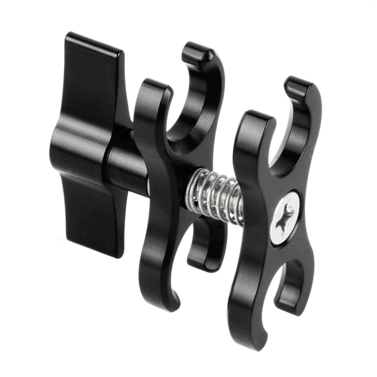 PULUZ Dual Ball Clamp Open Hole Diving Camera Bracket
