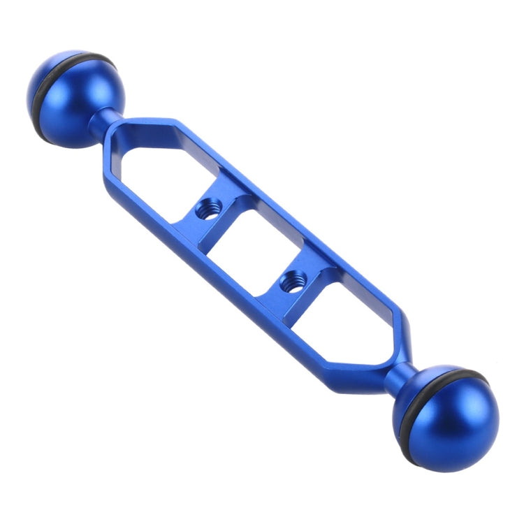 PULUZ 7.0 inch Aluminum Alloy Dual Balls Arm with 25mm Ball Diameter (Blue)