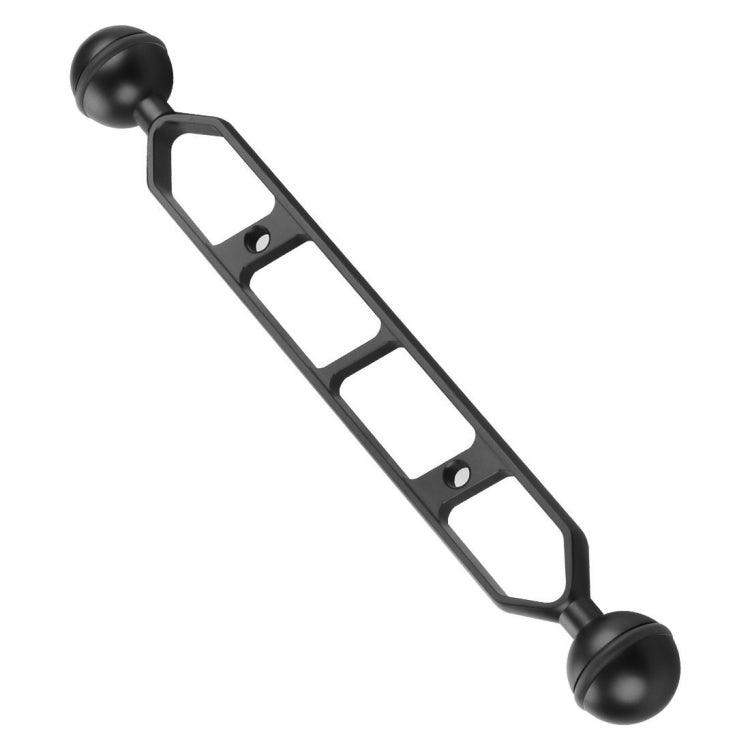 PULUZ 9.0 inch 22.8cm Aluminum Alloy Dual Balls Arm with 25mm Ball Diameter in Black