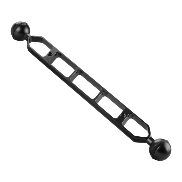 PULUZ 11.0 inch 27.9cm Aluminum Double Ball Arm with 25mm Ball Diameter (Black)