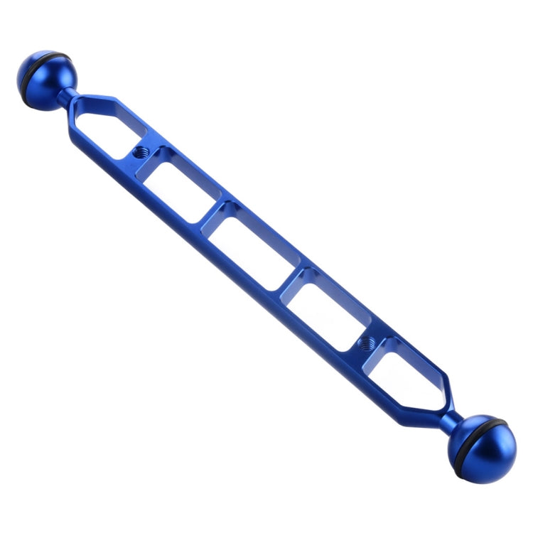 PULUZ 11.0 inch Aluminum Alloy Dual Balls Arm - Blue