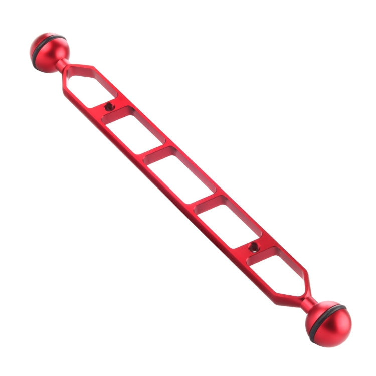PULUZ 11.0 inch 27.9cm Aluminum Alloy Dual Balls Arm with 25mm Ball Diameter (Red)