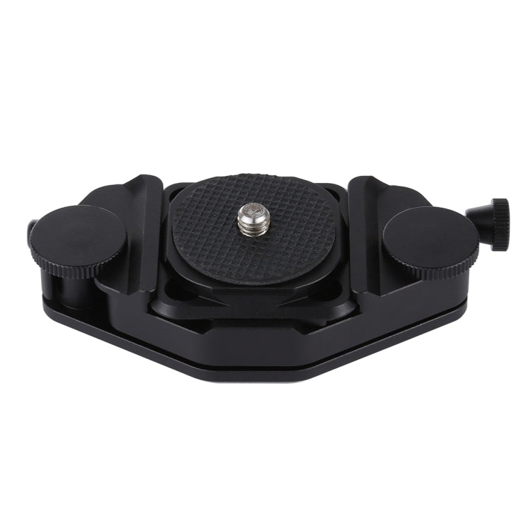PULUZ Camera Clip: Durable Aluminum Quick Release Clip with Plate (Black)