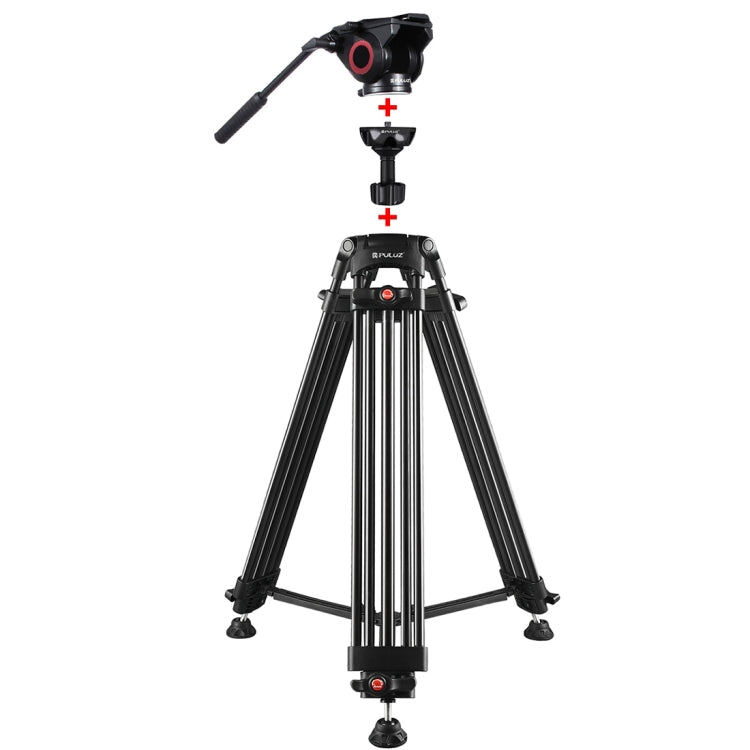 PULUZ 3 in 1 Heavy Duty Aluminum Alloy Tripod Mount Kit for DSLR / SLR Camera