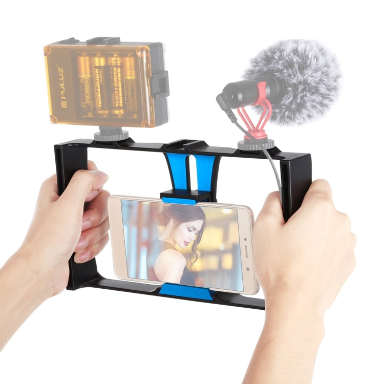 PULUZ Blue Smartphone Video Rig for Vlogging and Filmmaking