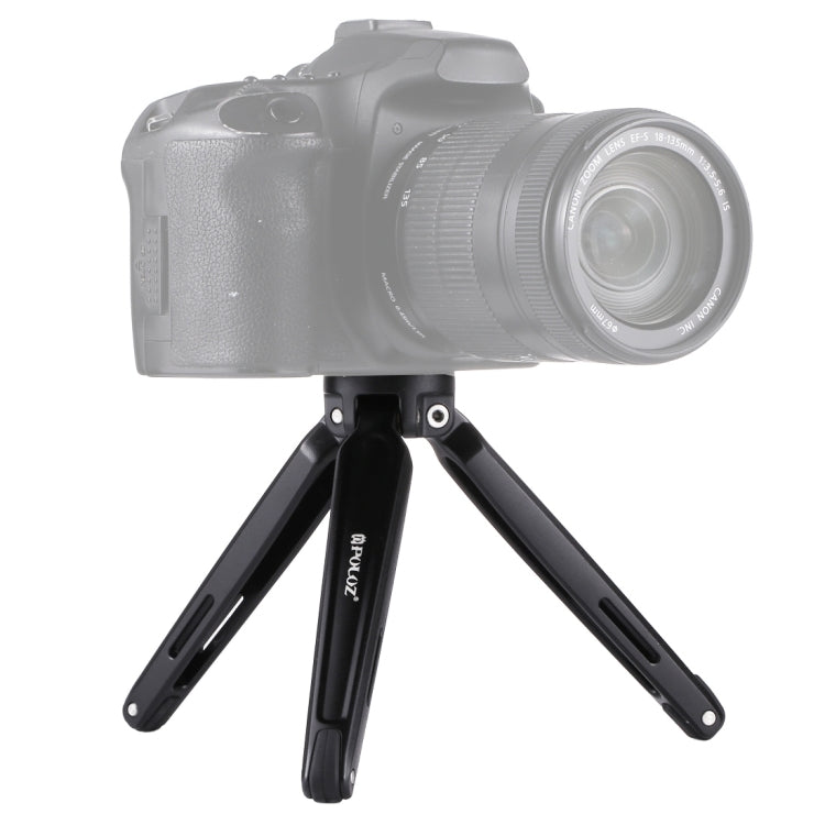 PULUZ Pocket Mini Metal Desktop Tripod with Adjustable Height and Max Load of 20kg